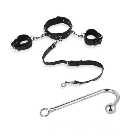Cuffs with and Beaded Elegant 5334 Collar Anal Hook 0910